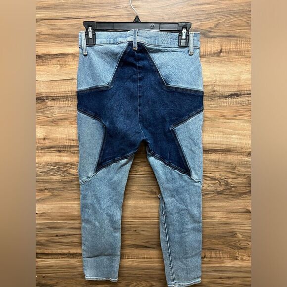 Revice Star Butt Jeans Womens 29/US 8 Blue Denim Distressed High Rise Stretch - Picture 3 of 7